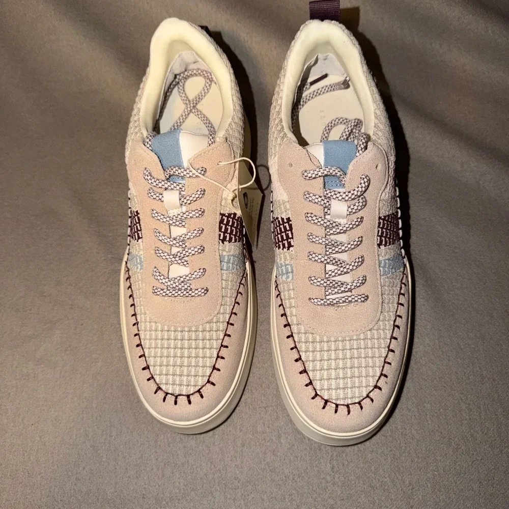 Sanctuary Peace Womens‎ Patchwork Platform Sneakers Cream Mushroom SA-PEACE 9M